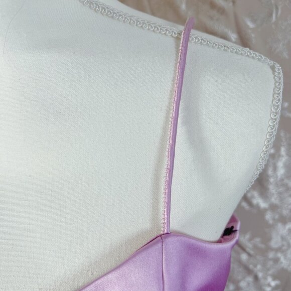y2k Vintage Nicole Miller NY Pink Purple Formal Prom Dress Evening Gown Size 4 - Picture 8 of 11
